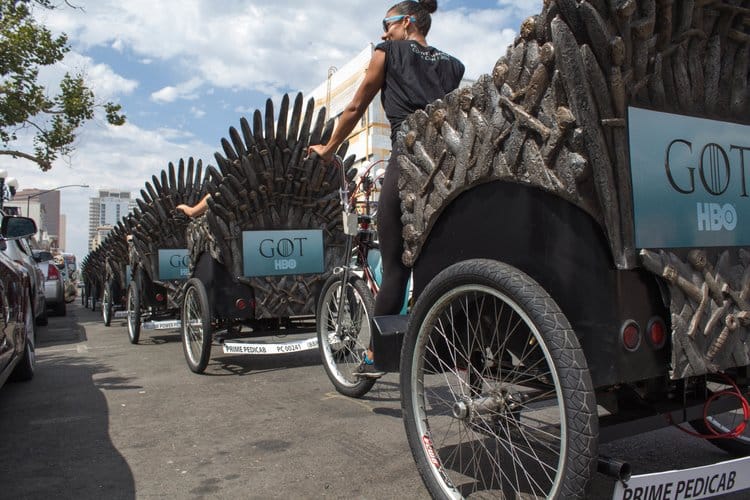 HBO – Game of Thrones Pedicab Sponsorship