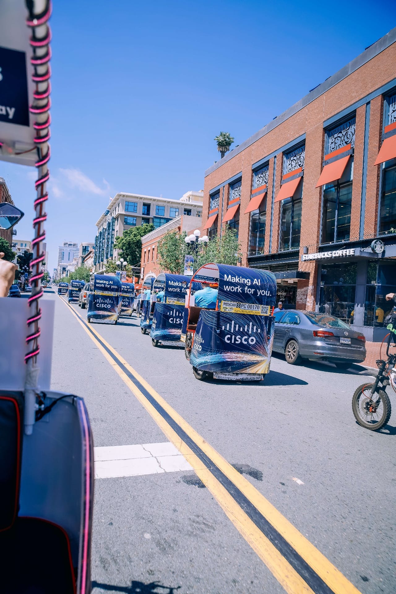 Branded pedicab fleet for events in Boston