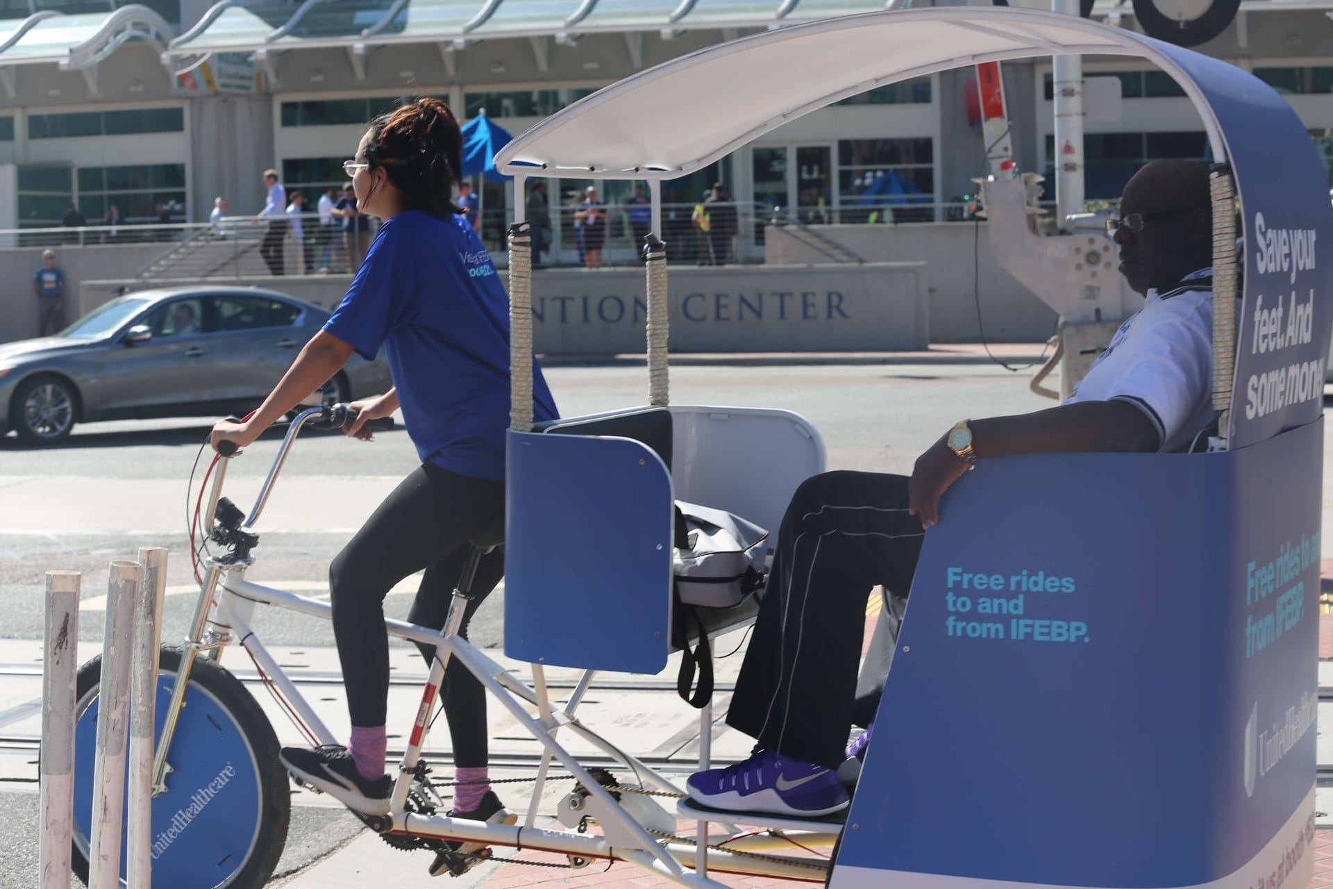 Free pedicab ride sponsorship at Boston convention
